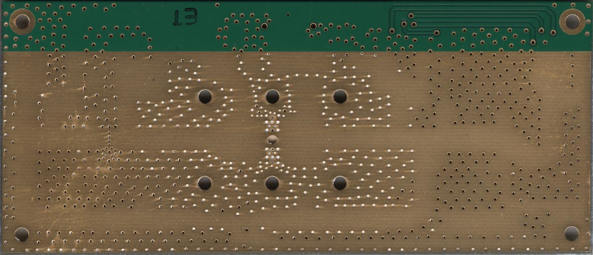 Rear of amplifier board