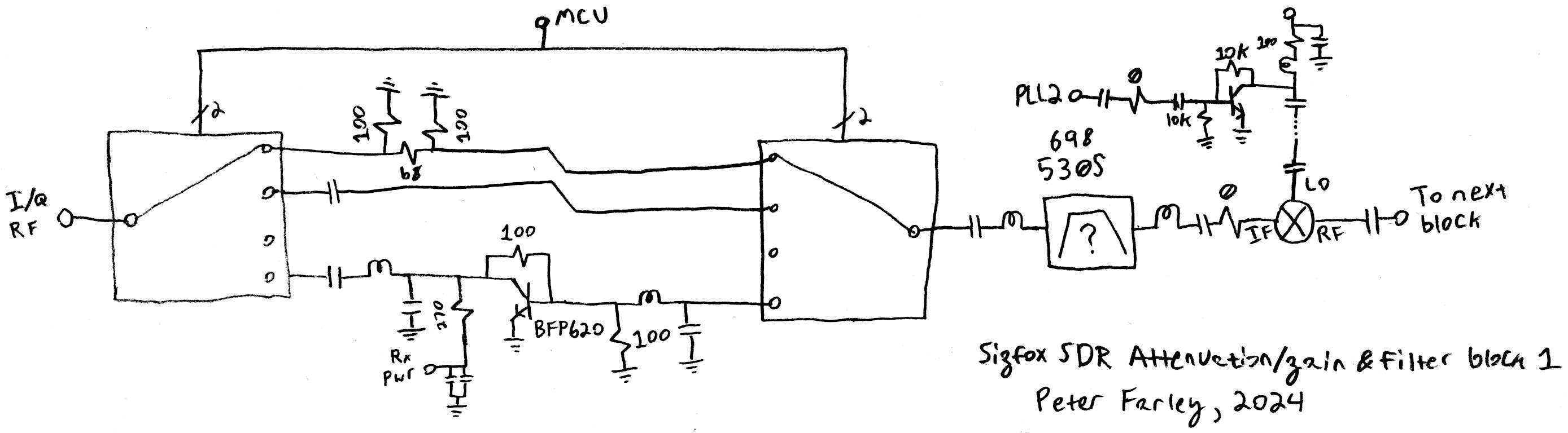 Amplication/filter block 1 schematic